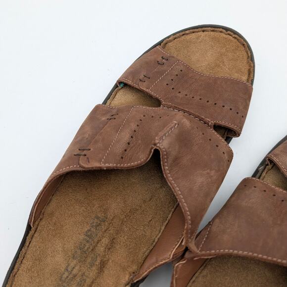 Josef Seibel Logan 21 Comfort Slide Sandal Men\'s Nut Leather Size US13 EU46 main image 5